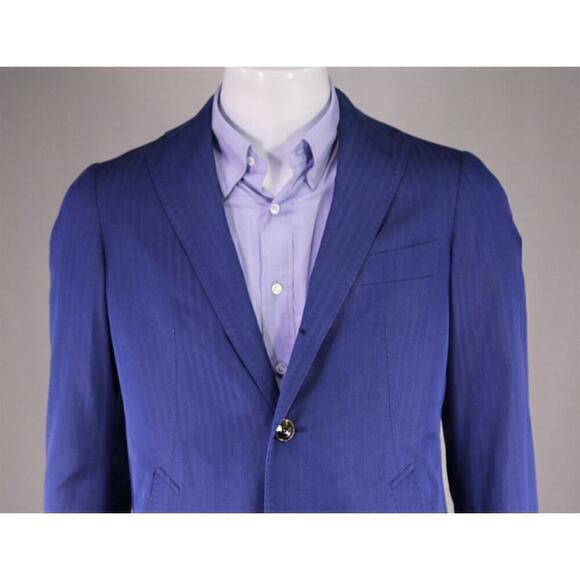 Ring Jacket Japan Blue Solaro Cotton Herringbone 3/4 Length Overcoat 36-38 - Picture 3 of 9